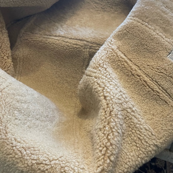 Winter coat real leather with sheep wool inside - Picture 7 of 12